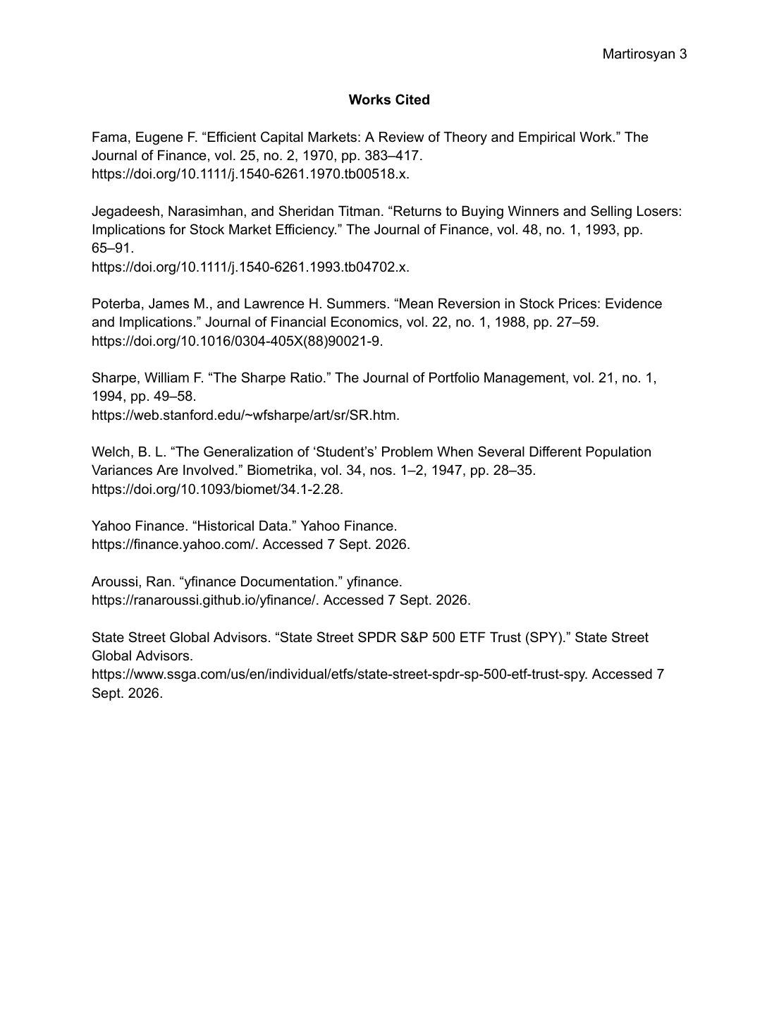 Do Momentum and Mean-Reversion Strategies Beat the Market? — page 3